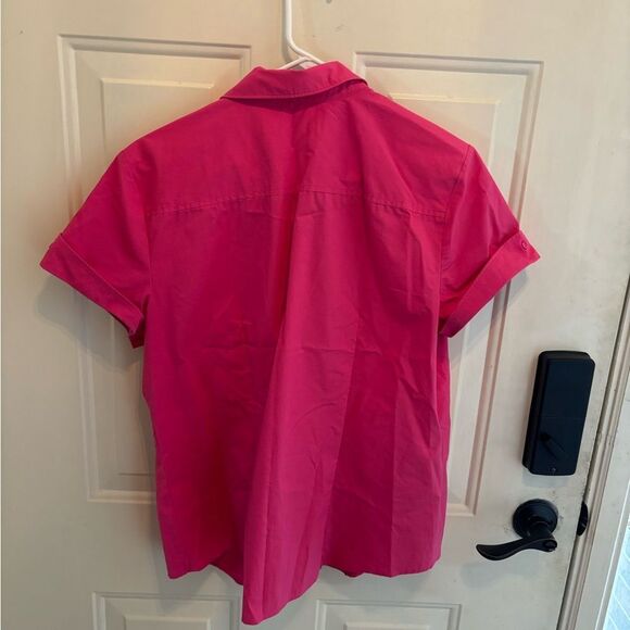 Liz Claiborne Bright Pink Button Down Shirt - Picture 4 of 4